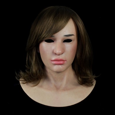 (SF-N14) Soft Silicone Realist Human Face Crossdress Full Head Female/Girl Sexy Doll Fetish Mask (SF-N14) Soft Silicone Realist Human Face Crossdress Full Head Female/Girl Sexy Doll Fetish Mask